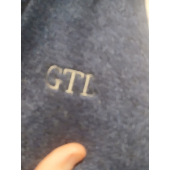 Johnnie O Dearborn 100% Cashmere Hoodie Hooded Sweater Mens M Blue Logo - Picture 3 of 4